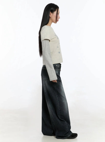 star-themed-layered-sleeve-top-im509