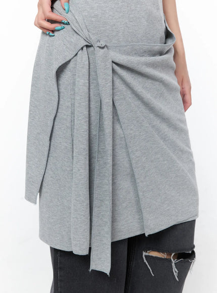 casual-sleeveless-wrap-midi-dress-set-cy529