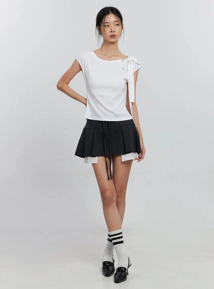 cap-sleeve-bow-tie-top-is516