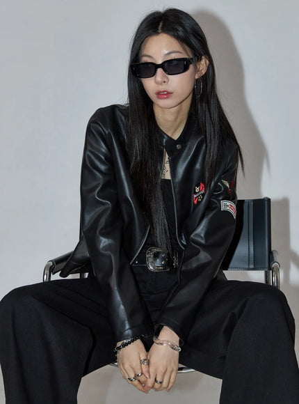 graphic-crop-leather-jacket-cc1109