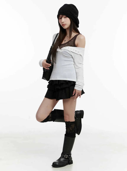 tiered-mini-skirt-ij516