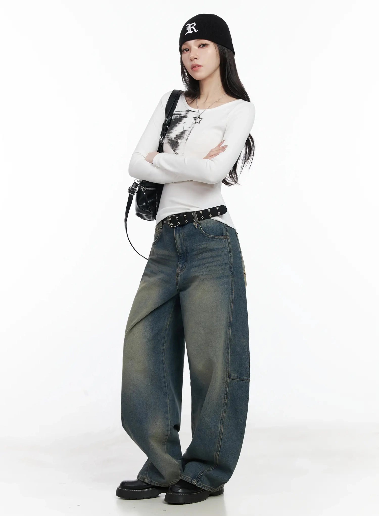 tata-vintage-dark-blue-washed-wide-leg-jeans-ij528