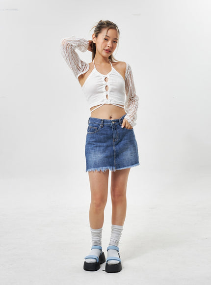 ripped-hem-denim-mini-skirt-cu301