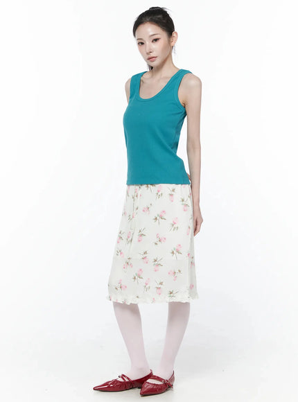floral-print-ruffle-hem-midi-skirt-iy515