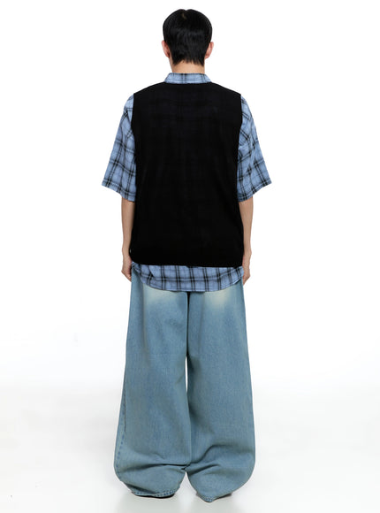 mens-linen-v-neck-knit-vest-ig520