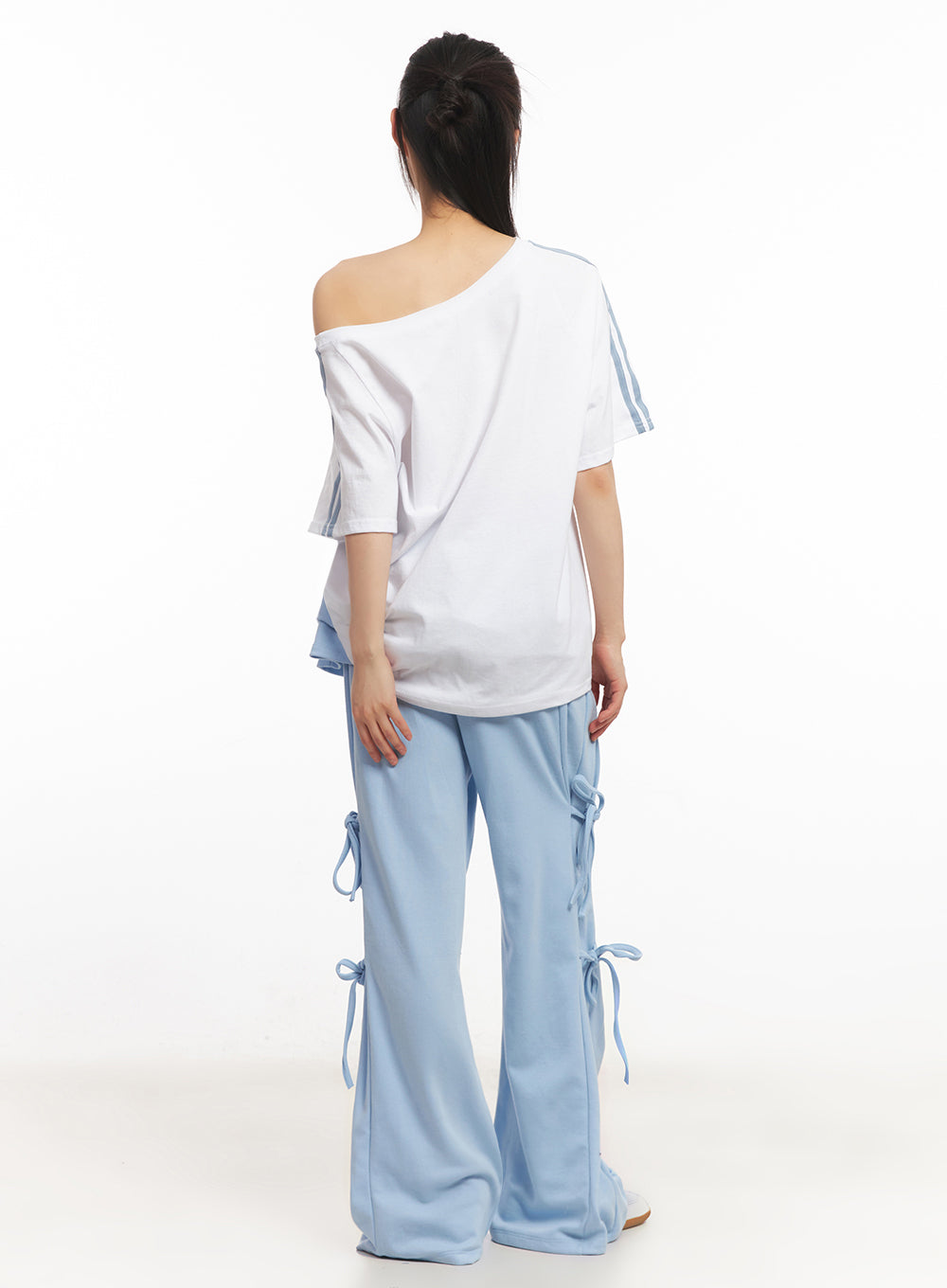 angel-stud-one-shoulder-stripe-t-shirt-iy502