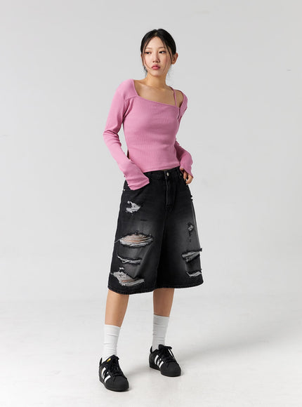 ripped-bermuda-pants-unisex-cg303