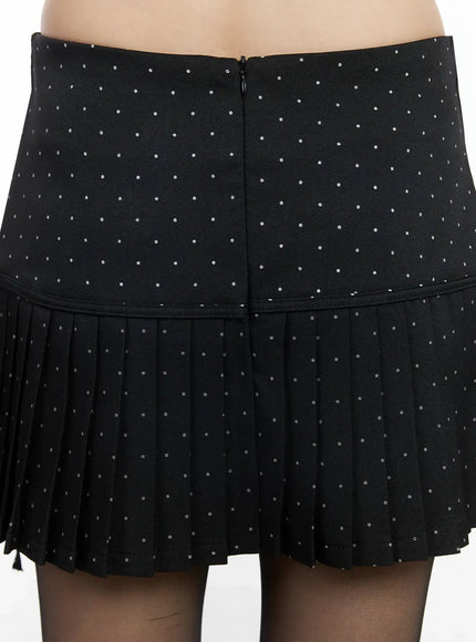 polka-dot-pleated-mini-skirt-if505