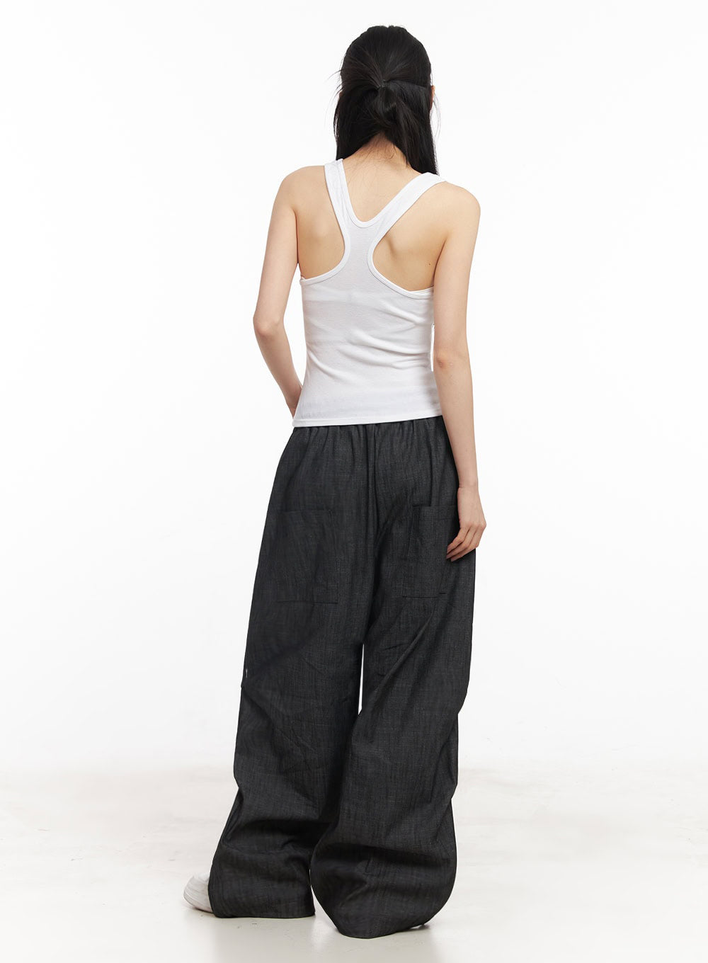 pintuck-denim-sweatpants-iy529
