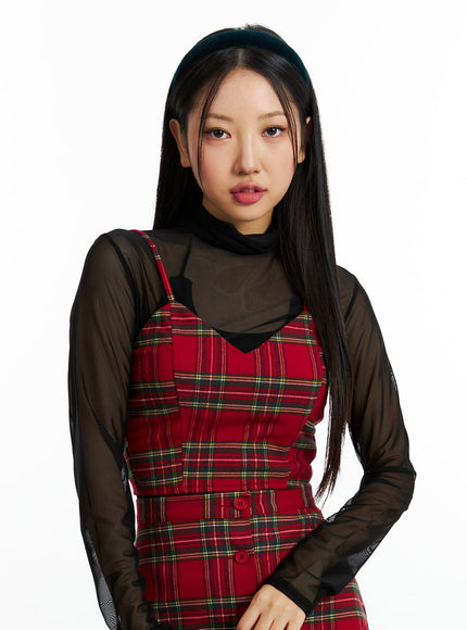 plaid-v-neck-bustier-in323