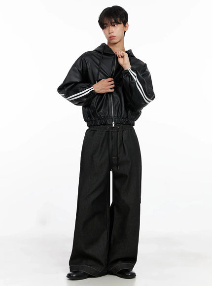 mens-faux-leather-track-hooded-jacket-io517