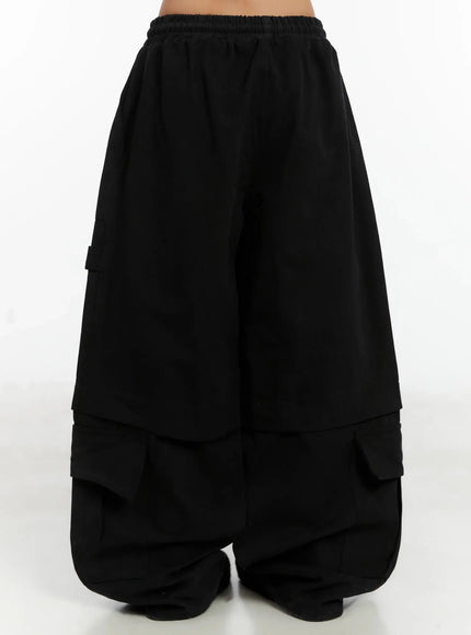 baggy-drawstring-cargo-pants-id525