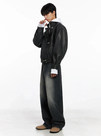 mens-faux-leather-toggle-buckle-jacket-io517