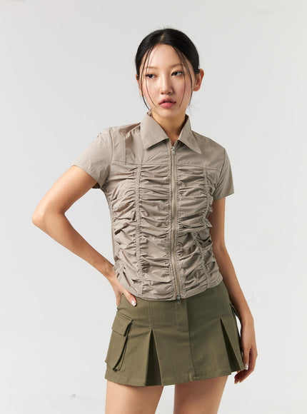 cargo-pleated-mini-skirt-cl326