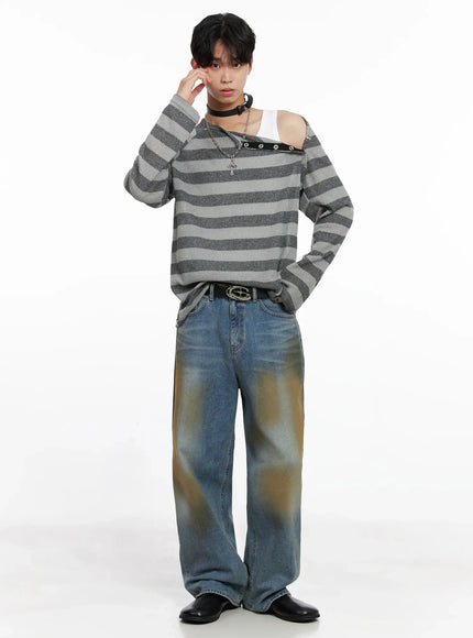 mens-striped-snap-button-long-sleeve-shirt-io516