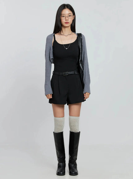 modern-pintuck-tailored-shorts-in507