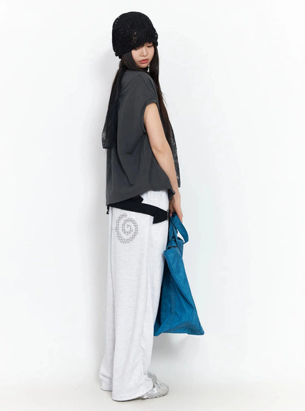 plaid-spiral-detail-sweatpants-ia523