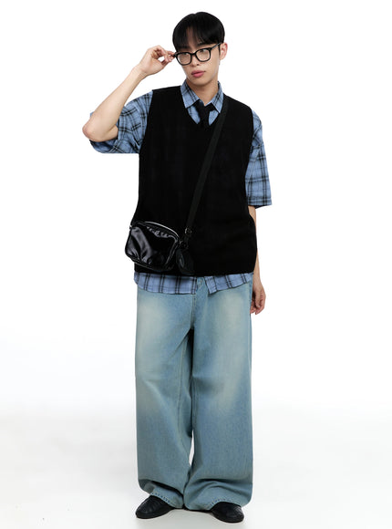 mens-linen-v-neck-knit-vest-ig520