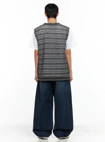 mens-striped-knit-v-neck-vest-il516