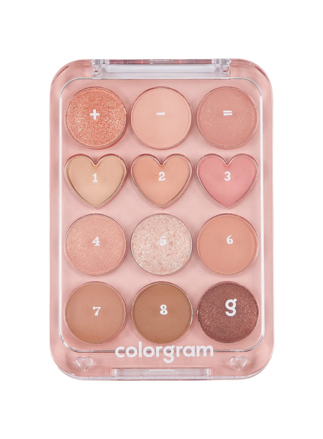 pin-point-eyeshadow-palette-9-9g / 01 Peach+Coral=??