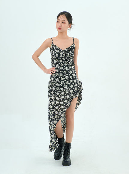 Flower Unbalanced Dress BY308