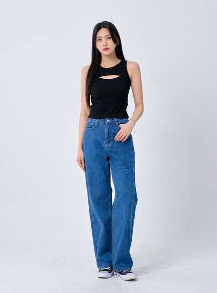 Mid-Wash Jeans BA326