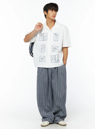 mens-embroidered-collar-short-sleeve-shirt-iu503