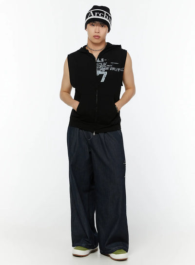 mens-hooded-zip-up-sleeveless-vest-iu516