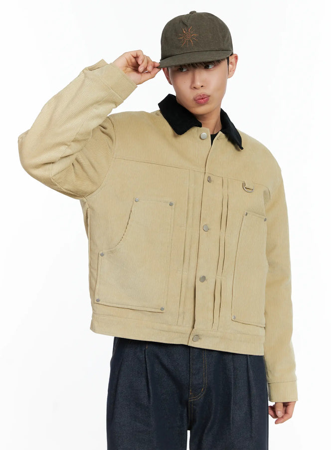 mens-corduroy-jacket-in518-1 / Beige