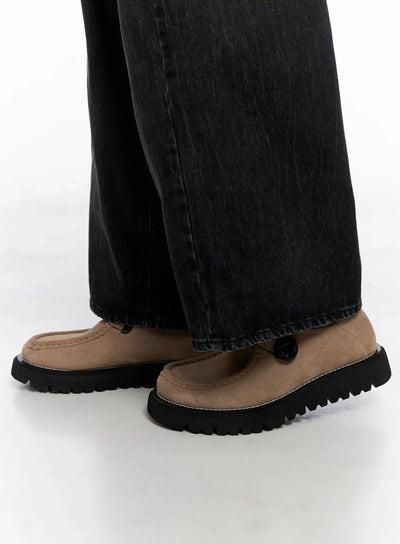 mens-suede-loafers-io502 / Beige