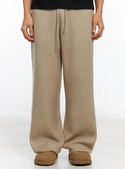 mens-cozy-knit-pants-if504 / Beige