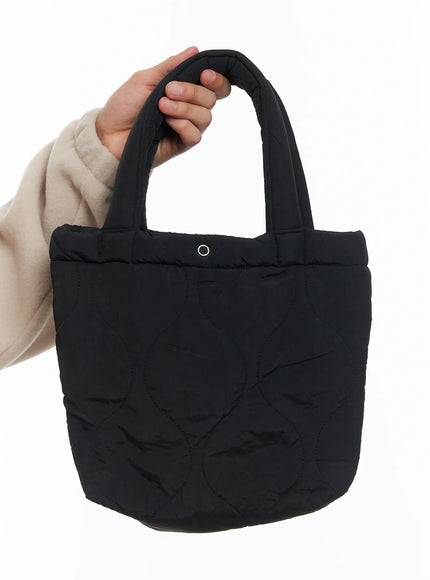 cute-quilted-mini-tote-bag-id515 / Black