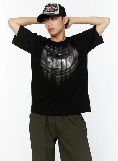 mens-graphic-t-shirt-iu518 / Black