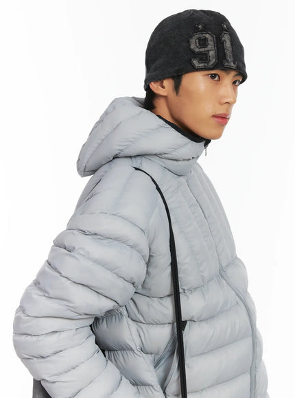 mens-washed-denim-ribbed-beanie-id511 / Black