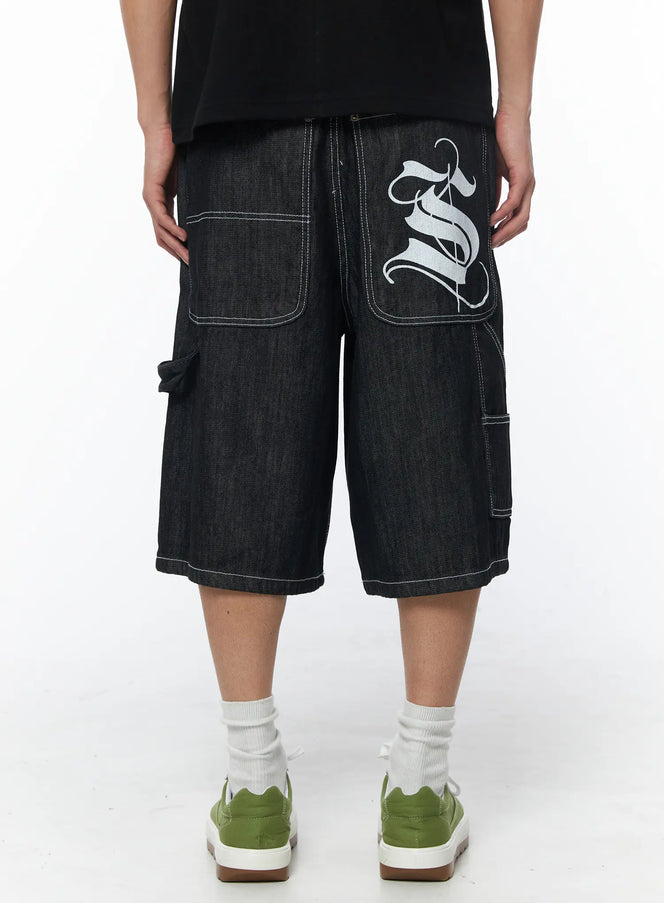 mens-black-carpenter-bermuda-shorts-iu510 / Black