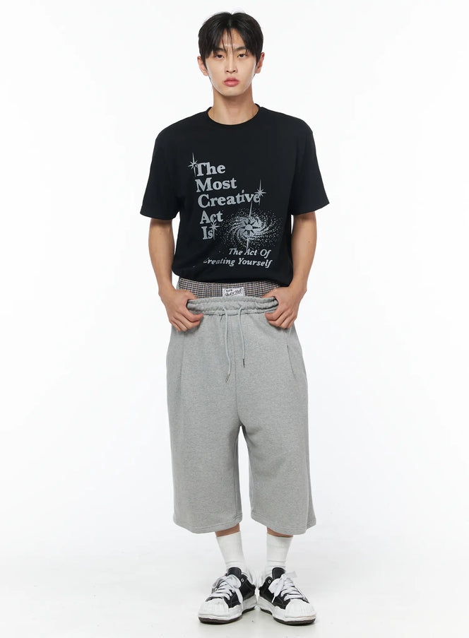 mens-creative-graphic-tee-iu510 / Black