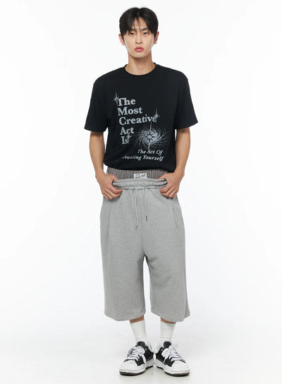 mens-creative-graphic-tee-iu510 / Black