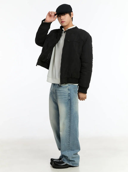 mens-two-way-rider-jacket-im503 / Black