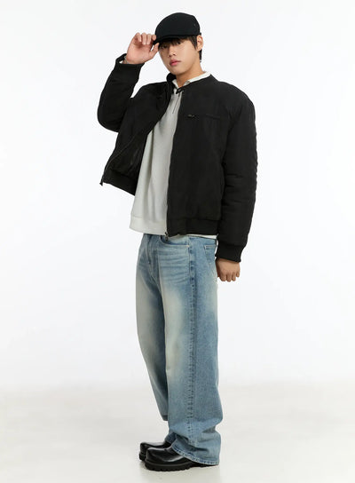 mens-two-way-rider-jacket-im503 / Black