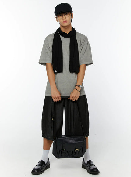mens-classic-scarf-iy514 / Black
