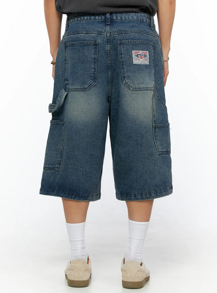 Men's Patchwork Carpenter Jorts IL520