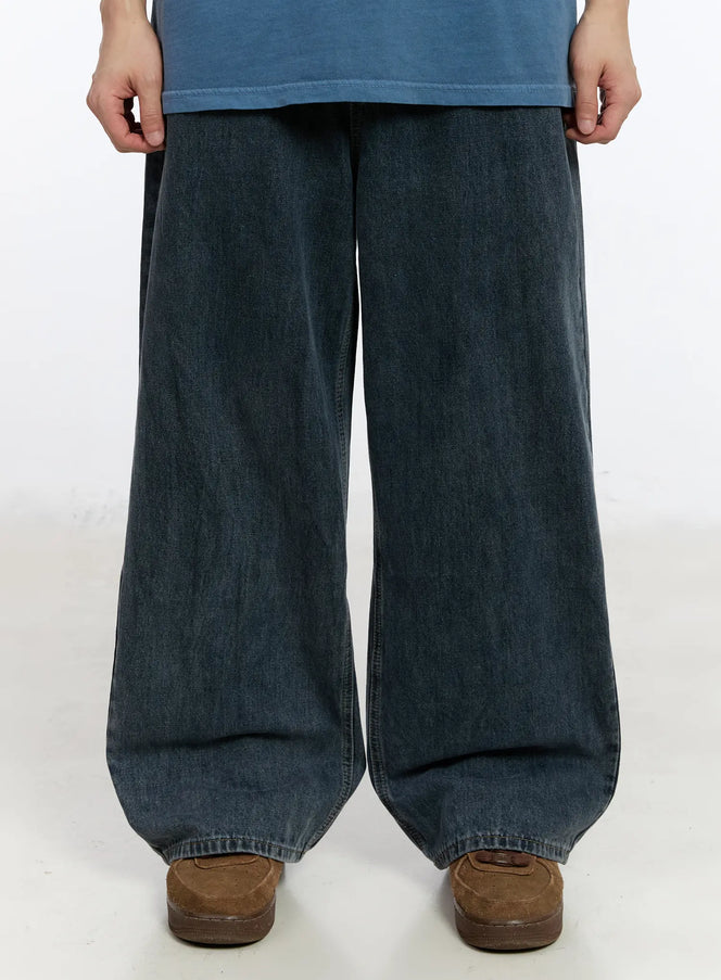 mens-casual-baggy-jeans-ia508 / Blue