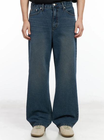 mens-loose-fit-wide-leg-jeans-im518 / Blue