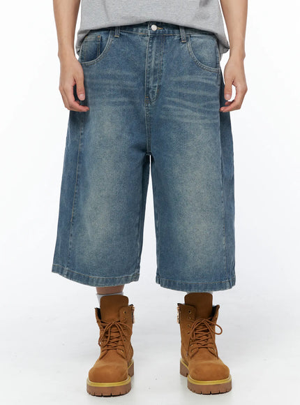mens-long-bermuda-jorts-iu510 / Blue