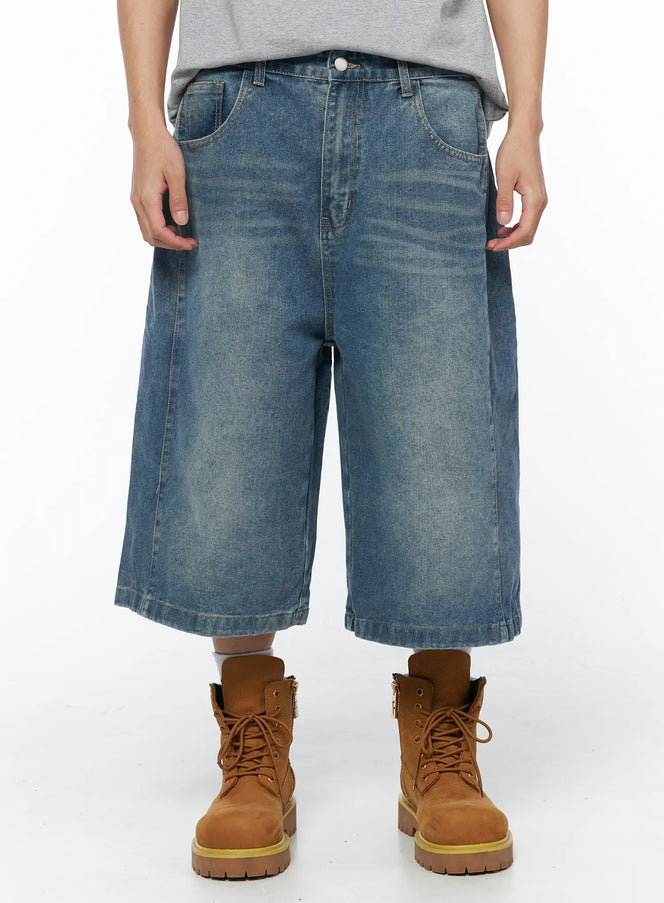 mens-long-bermuda-jorts-iu510 / Blue