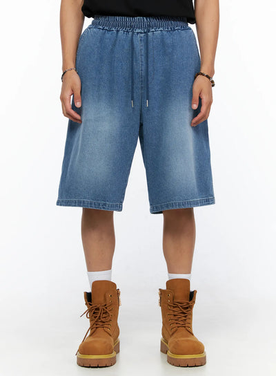 Men's Drawstring Washed Jorts IL520