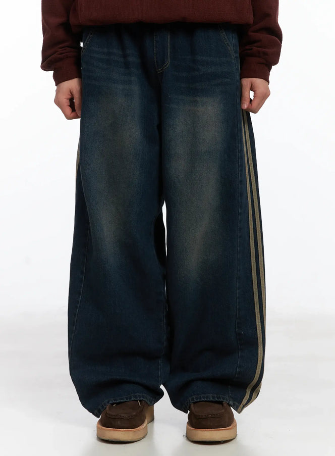 side-lined-wide-jeans-id515 / Dark blue
