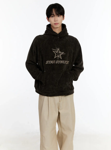mens-star-struck-corduroy-hoodie-id502 / Dark brown