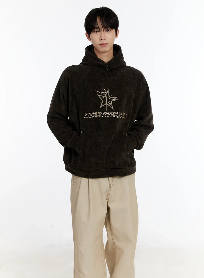 mens-star-struck-corduroy-hoodie-id502 / Dark brown