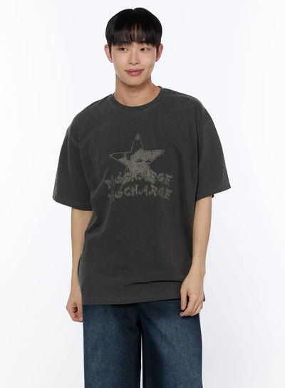 mens-abstract-graphic-t-shirt-ia520 / Dark gray